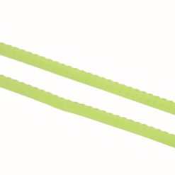 Ziergummi mit bestickter Bogenkante hellgrün