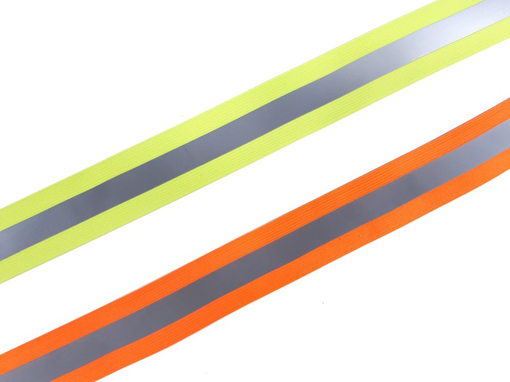 Reflektorband zum Aufnähen - 10 mm breit - neon gelb - Stoffe für Näh, 1,30  €