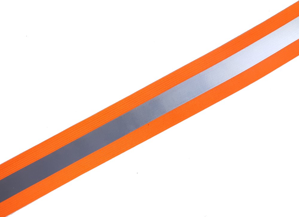 elastisches Reflektorband in orange