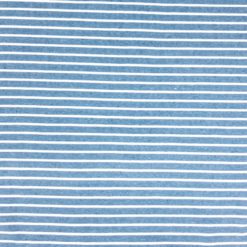 SanDaLu blau melierter Ringelstoff Jersey