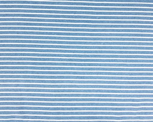 SanDaLu blau melierter Ringelstoff Jersey