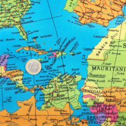 Baumwoll Webware Karte Euro