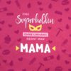 SanDaLu Stoff Panel Mama Superheldin