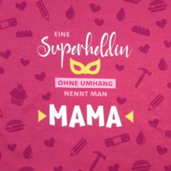 SanDaLu Stoff Panel Mama Superheldin