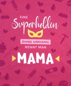 SanDaLu Stoff Panel Mama Superheldin