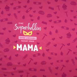 Stoff Panel Mama Superheldin