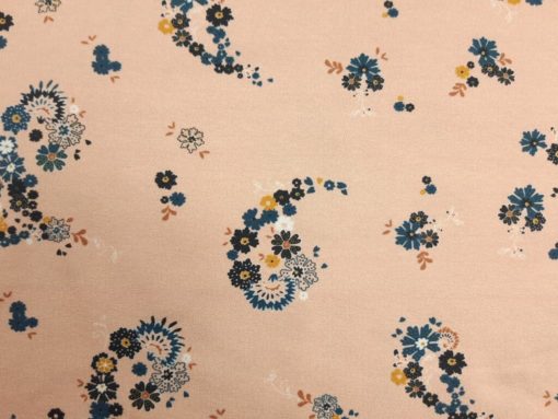 Stoff mit kleinen Blumen Paisley Detail