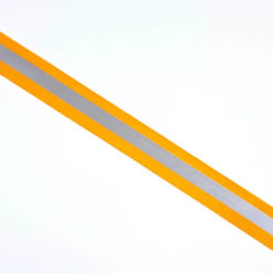 Webband mit Reflektor Streifen orange