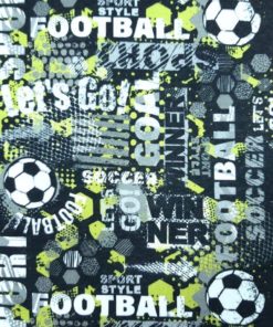 Fußball Stoff schwarz grün Detail