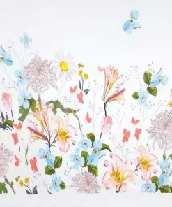 Bordürenstoff aus Jersey mit Blumen SanDaLu
