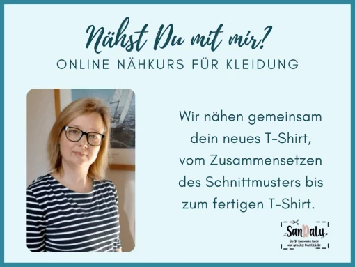 Online Nähkurs für Anfänger SanDaLu