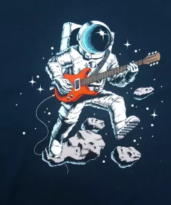 Jersey Panel Astronaut mit e-Gitarre
