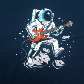 Jersey Panel Astronaut mit e-Gitarre
