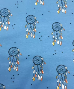 SanDaLu Traumfänger Stoff blau Detail