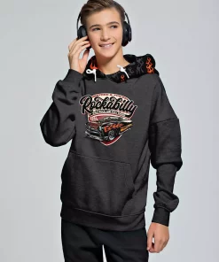 Jersey Stoff Panel Rockabilly Nähbeispiel
