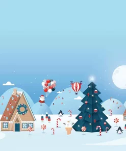 Stoffpanel Weihnachten Weihnachtsbaum