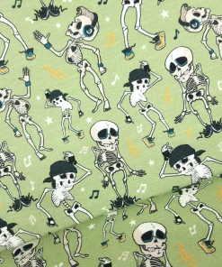 Jersey mit tanzenden Skeletten grün Ballen