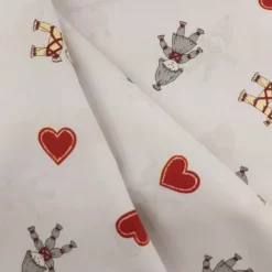 SanDaLu Weihnachtsstoff mit skandinavischen Motiven Falten