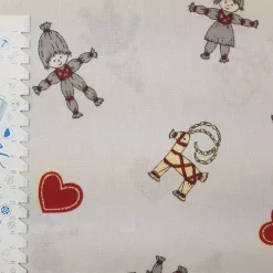 SanDaLu Weihnachtsstoff mit skandinavischen Motiven Lineal