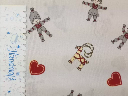 SanDaLu Weihnachtsstoff mit skandinavischen Motiven Lineal