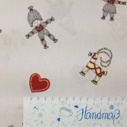 SanDaLu Weihnachtsstoff mit skandinavischen Motiven Lineal