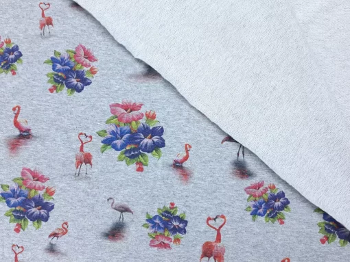Sommersweat mit Flamingos Rückseite