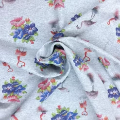 Sommersweat mit Flamingos Strudel