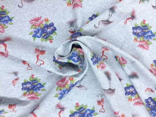 Sommersweat mit Flamingos Strudel
