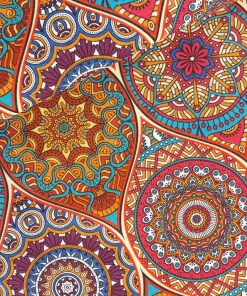 SanDaLu Dekostoff orientalisches Muster Ballen