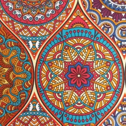 Ottoman Stoff Mandala Detail