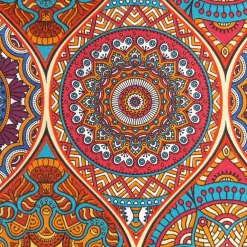 Ottoman Stoff Mandala Detail