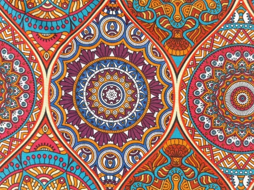 Ottoman Stoff Mandala Detail