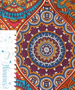 Dekostoff orientalisches Muster Lineal senkrecht