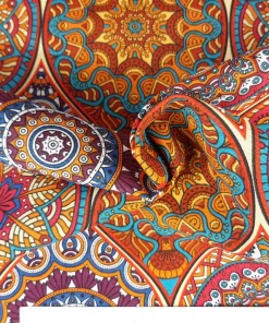 Dekostoff orientalisches Muster Strudel