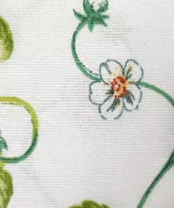 Ottoman Stoff Erdbeere Detail Rippen Optik