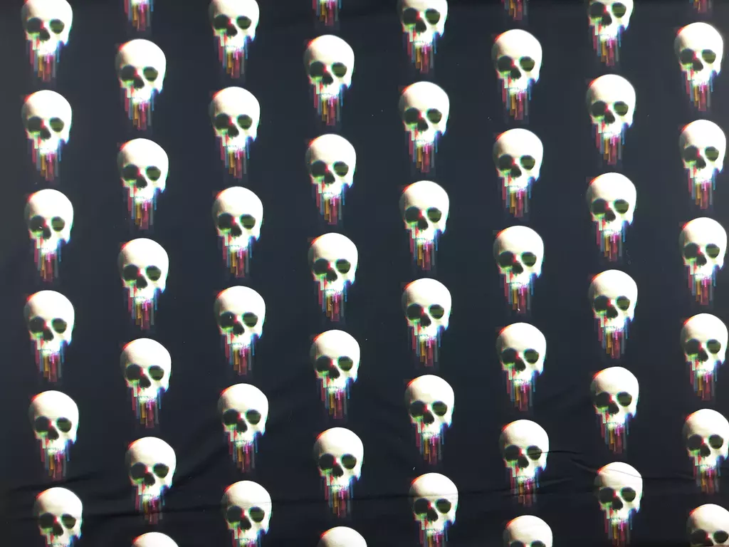 SanDaLu French Terry Totenkopf Übersicht