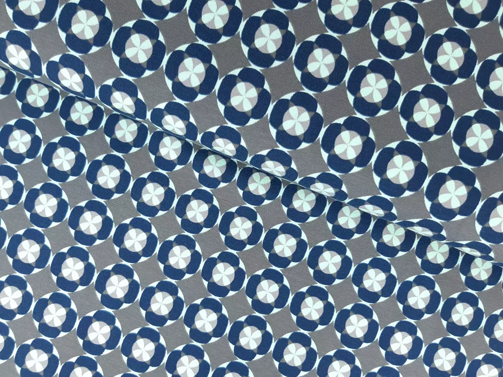 Jersey Kaleidoscope grau blau