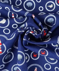 maritime Webware blau rot Strudel