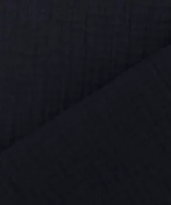 SaDaLu Musselin uni schwarz