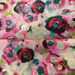 Blumenstoff Aquarell Falten