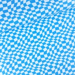 SanDaLu Checkerboard Stoff blau hellblau Ballen
