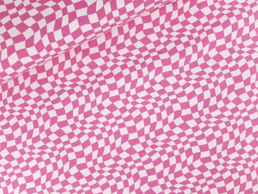 SanDaLu Checkerboard Stoff pink rosa