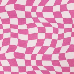Checkerboard Stoff pink rosa Detail