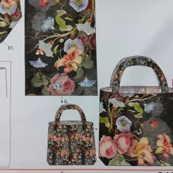 Taschenpanel mit Blumen von Stenzo fertige Tasche