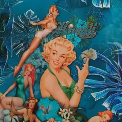 Panel Stoff Marilyn als Beach Girl