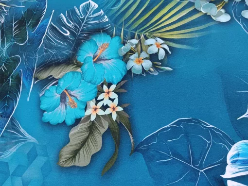 Panel Stoff Hibiskusblüte