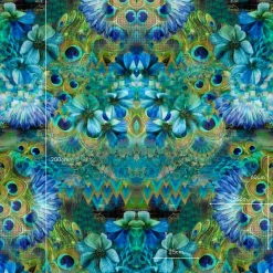 Stenzo Panel blaue Blume Übersicht mit Maßen