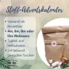 Stoff Adventskalender befüllt mit Webware