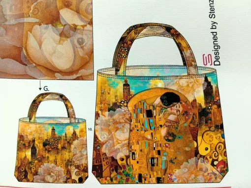 Taschenpanel Klimt Nähbeispiel