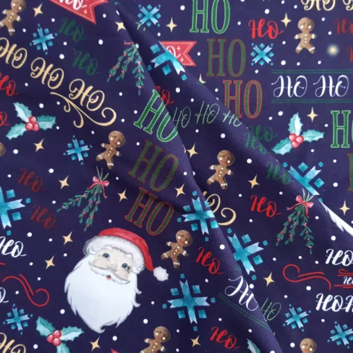 SanDaLu French Terry brushed Ho Ho Ho